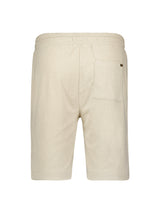 Soft Terry Short with Elastic Waistband and Drawstring | Cement