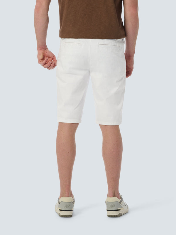 Short Chino Garment Dyed Twill Stretch | White