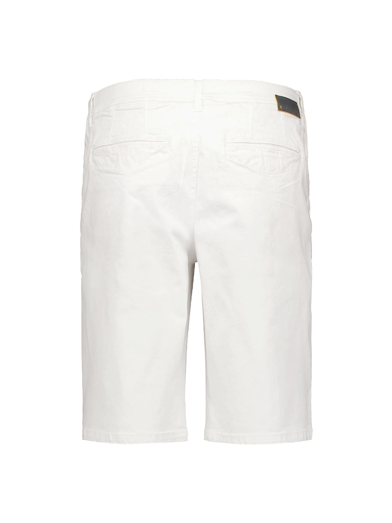 Short Chino Garment Dyed Twill Stretch | White