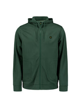 Sporty Hooded Vest with Zipper | Dark Green