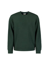 Sweater with Crew Neck and Jacquard Pattern: Comfort and Style in One | Dark Green