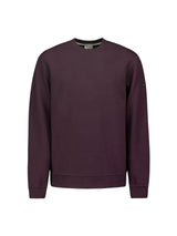 Sweater with Crew Neck and Jacquard Pattern: Comfort and Style in One | Aubergine