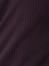 Sweater with Crew Neck and Jacquard Pattern: Comfort and Style in One | Aubergine