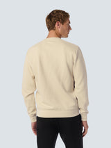 Sweater with Crew Neck and Jacquard Pattern: Comfort and Style in One | Cement