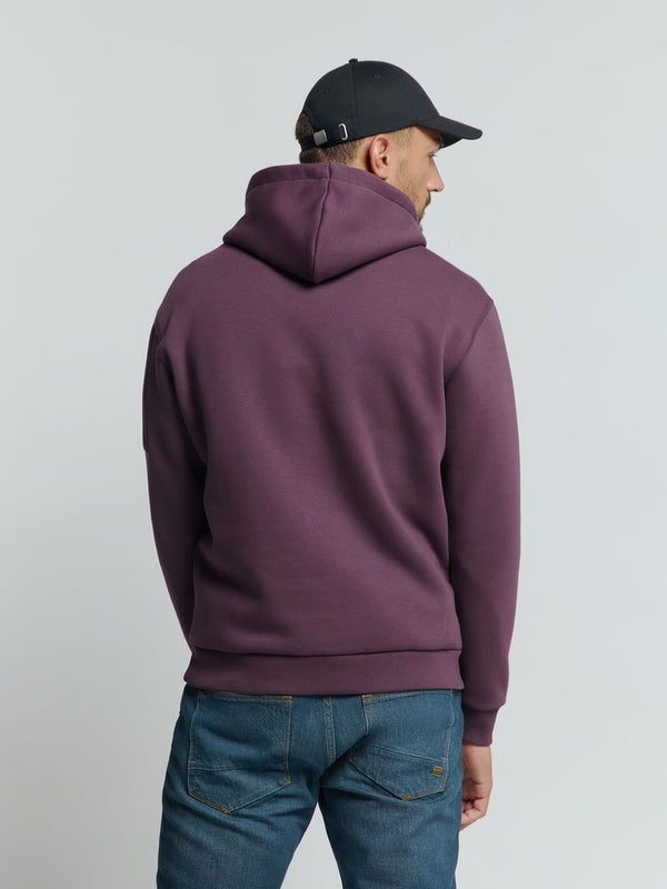 Hoodie with Soft Touch: Perfect Comfort and Style | Aubergine