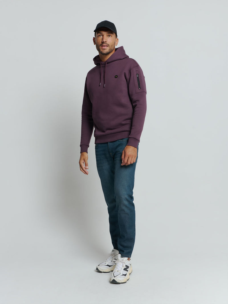 Hoodie with Soft Touch: Perfect Comfort and Style | Aubergine