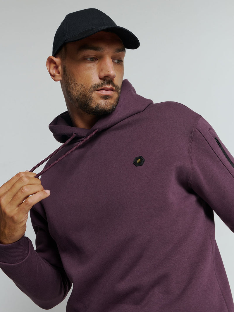 Hoodie with Soft Touch: Perfect Comfort and Style | Aubergine