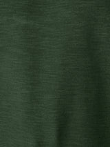 Round Neck Sweater with Garment Dyed and Stone Washed Finish | Dark Green