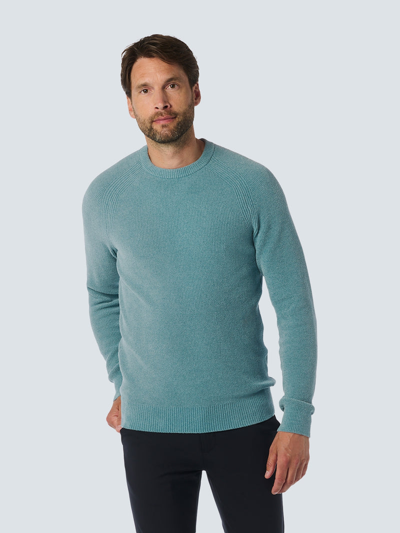 Round Neck Pullover: Rib Knit Structure and Super Soft Touch | Cloud