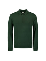 Stylish Polo with Half Zip: For Every Occasion | Dark Green