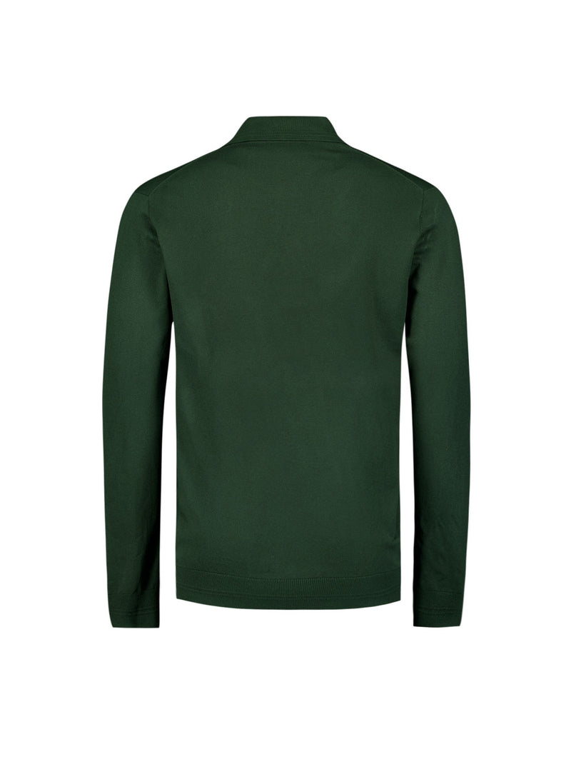 Stylish Polo with Half Zip: For Every Occasion | Dark Green