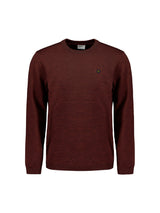 Round Neck Pullover: Two-Tone Melange and Comfortable Fit | Rusty