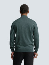 Pullover with Half Zip and Two-Tone Melange: Comfort and Style Combined | Cloud