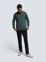 Pullover with Half Zip and Two-Tone Melange: Comfort and Style Combined | Cloud