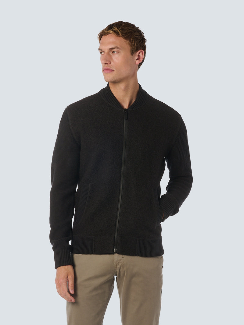 Wool Bomber Vest: Stylish and Warm for Any Occasion | Black