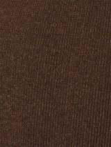 Round Neck Sweater in Two-Tone Chenille: Luxury and Comfort Combined | Brown