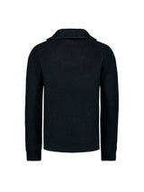 Half Zip knit in Two-Tone Wool: Elegance and Comfort Combined | Night