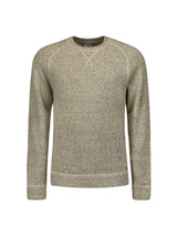 Melange Wool Sweater with Crew Neck: Timeless Comfort and Elegance | Cement