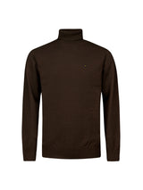 Two-Tone Melange Turtleneck: Elegant Warmth and Timeless Style | Brown