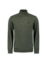 Two-Tone Melange Turtleneck: Elegant Warmth and Timeless Style | Smoke