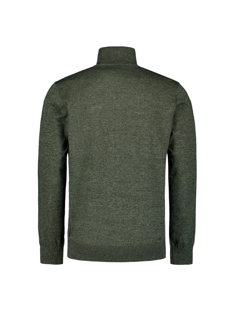 Two-Tone Melange Turtleneck: Elegant Warmth and Timeless Style | Smoke