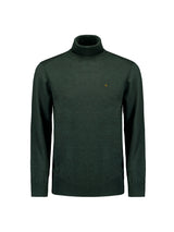 Two-Tone Melange Turtleneck: Elegant Warmth and Timeless Style | Dark Green