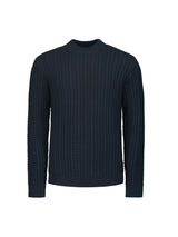 Round Neck Pullover with Cable Jacquard: Luxury and Style for Every Occasion | Night