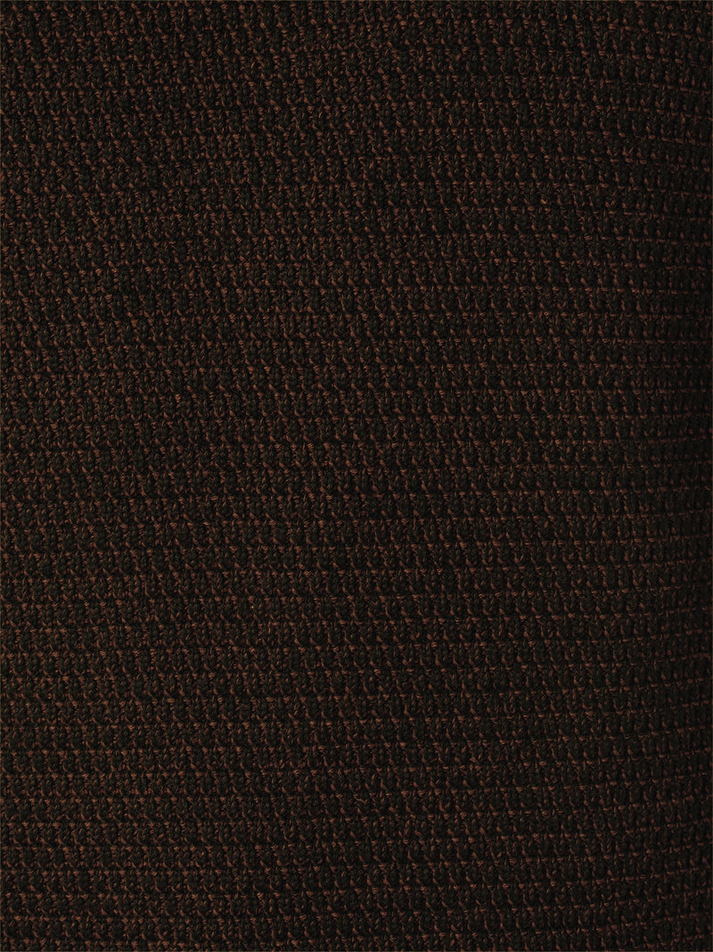 Half-Zip Knit in Two-Tone Mélange: Stylish Warmth and Versatility | Brown