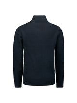 Half-Zip Knit in Two-Tone Mélange: Stylish Warmth and Versatility | Night