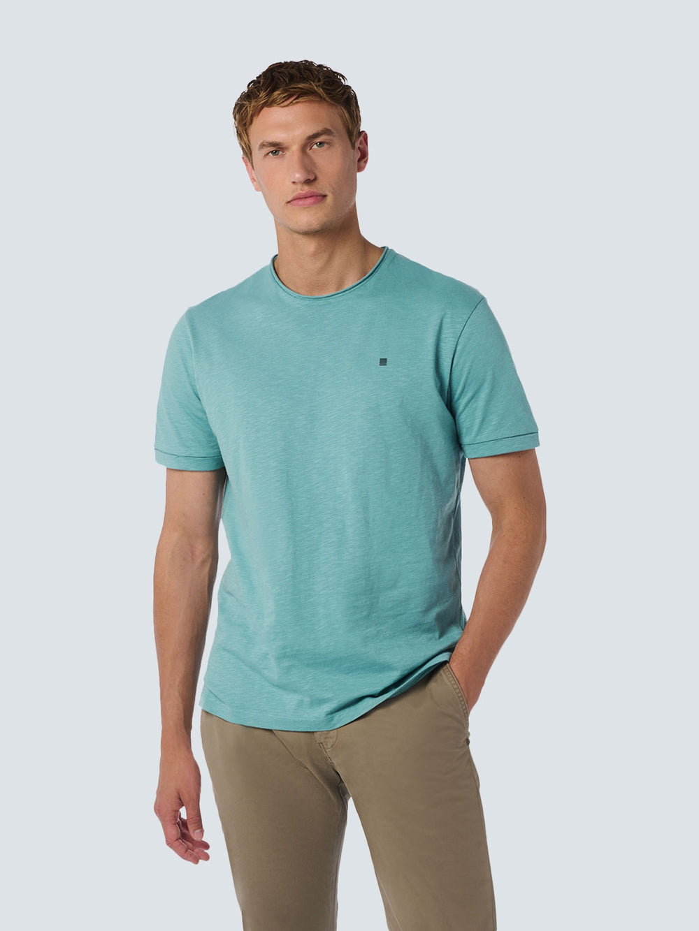 【MUCENT】 ROSON CLASSIC ROUND CUFF LOOSE FIT SHIRT Sueded Cotton Jersey Button-Front Shirt in Long Sleeve | Vince