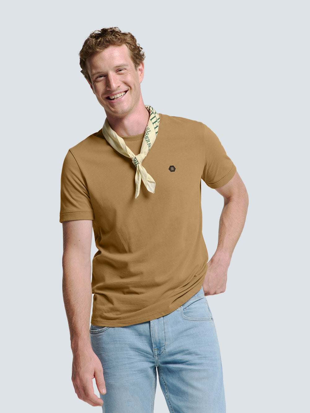 Tシャツ・カットソー Magliano Khaki polyester Latest Nomad shirt (T28018618 83) Round Neck T-Shirt: Modern Oversized Fit & Luxuriously Soft