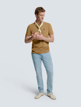 Round Neck T-Shirt: Modern Oversized Fit & Luxuriously Soft Feel | Khaki