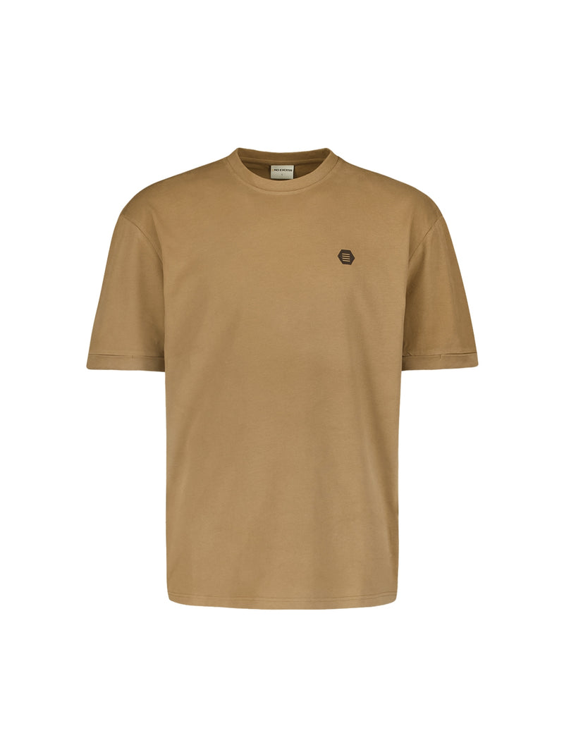 Round Neck T-Shirt: Modern Oversized Fit & Luxuriously Soft Feel | Khaki