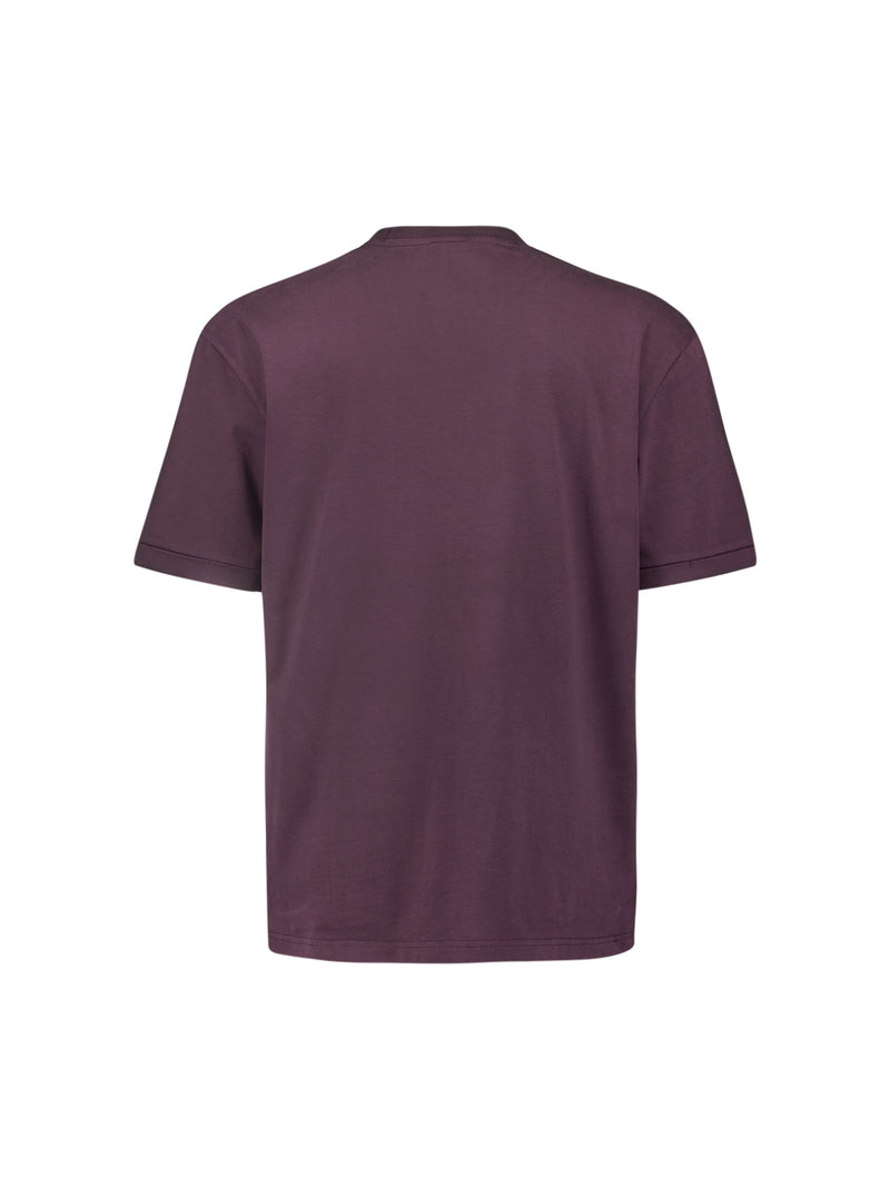 Round Neck T-Shirt: Modern Oversized Fit & Luxuriously Soft Feel | Aubergine