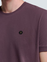 Round Neck T-Shirt: Modern Oversized Fit & Luxuriously Soft Feel | Aubergine