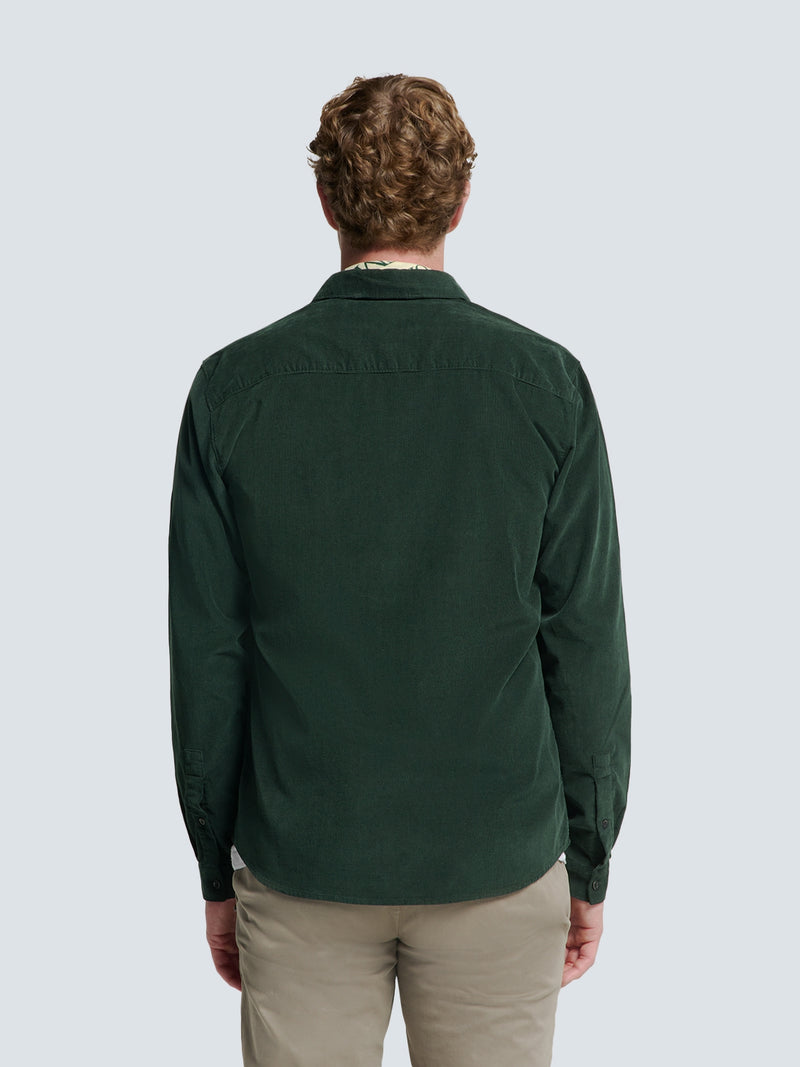 Corduroy Shirt - Stylish and Comfortable | Dark Green