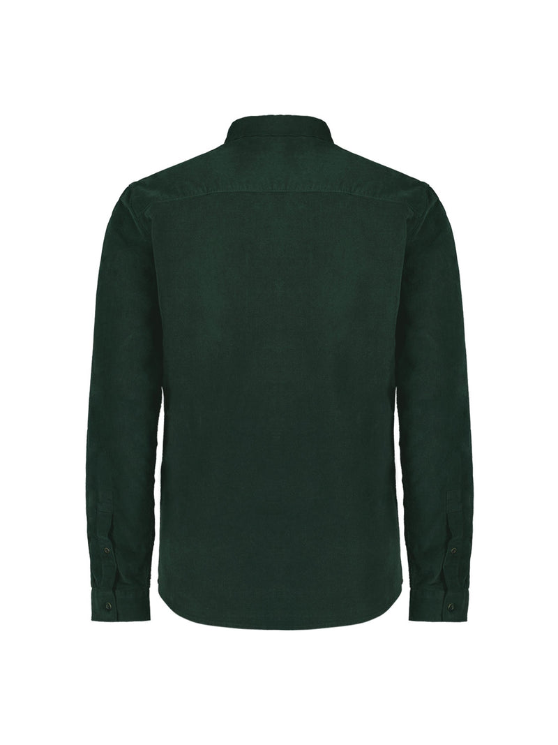 Corduroy Shirt - Stylish and Comfortable | Dark Green