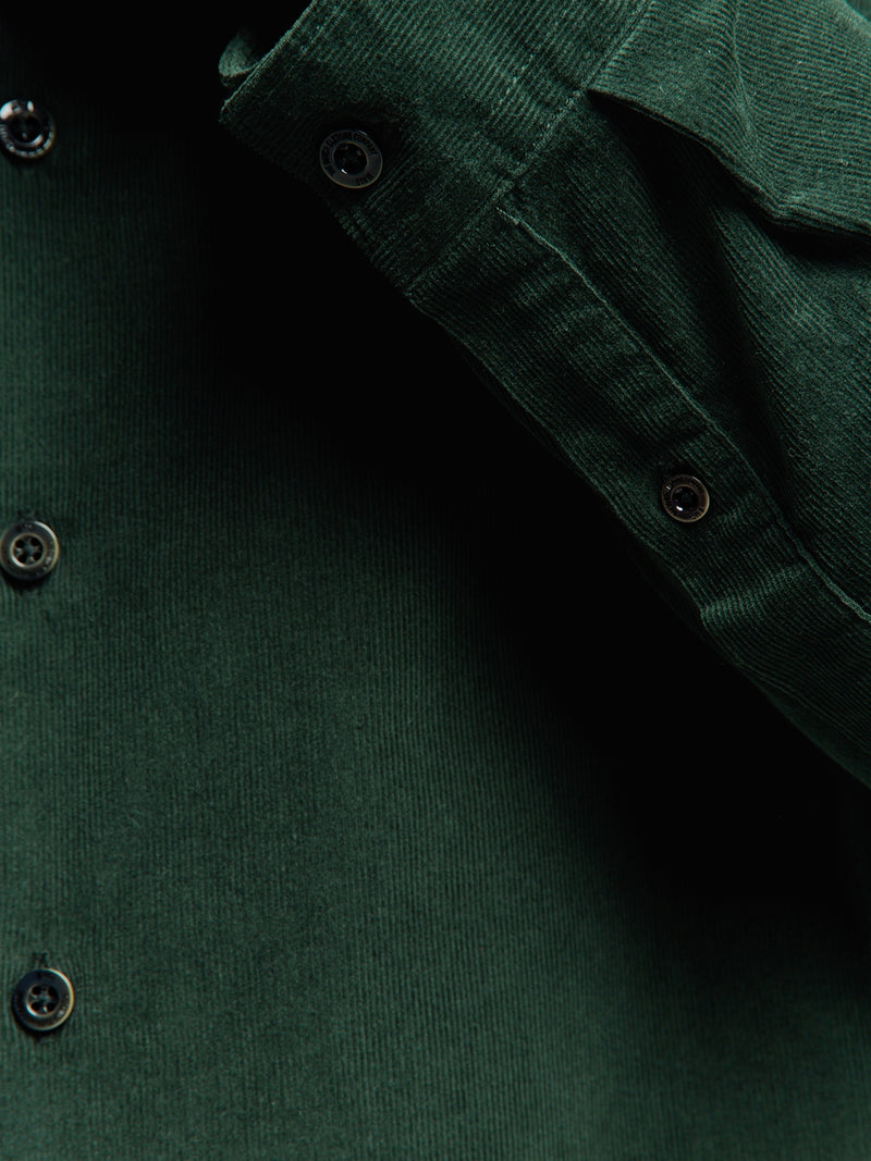 Corduroy Shirt - Stylish and Comfortable | Dark Green