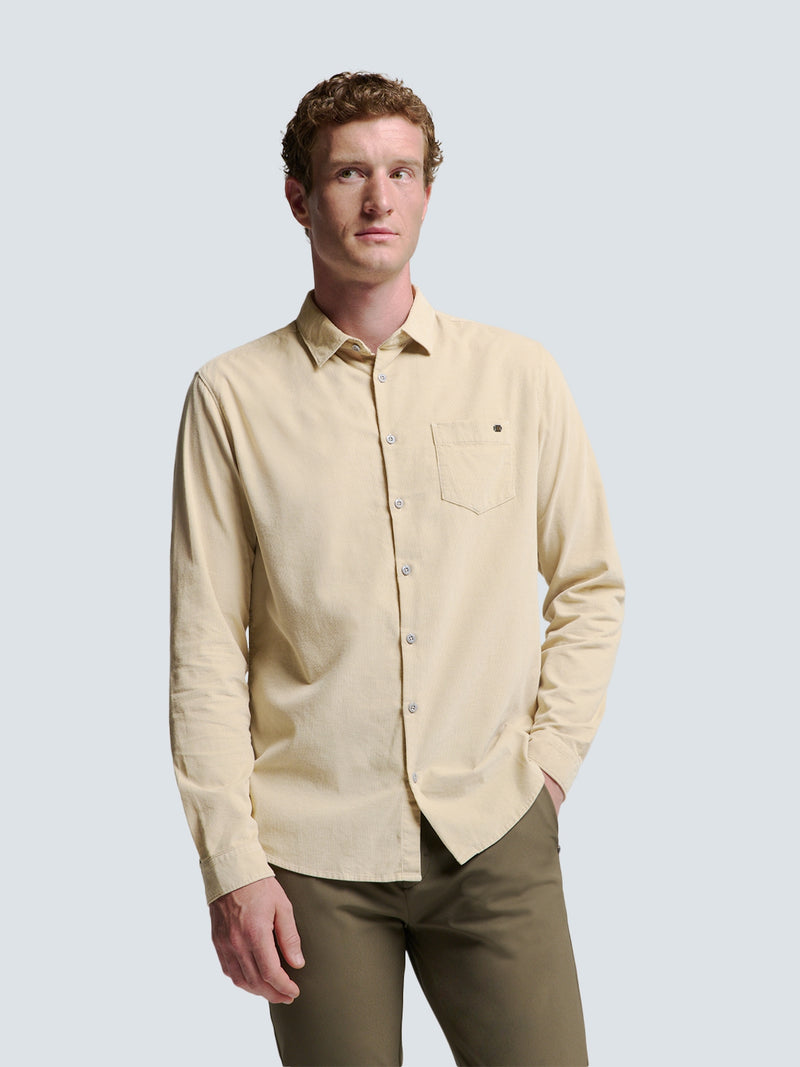 Corduroy Shirt - Stylish and Comfortable | Cement