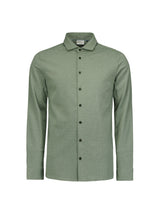 Stylish Jersey Melange Shirt with Stretch - Perfect for Any Occasion | Dark Green