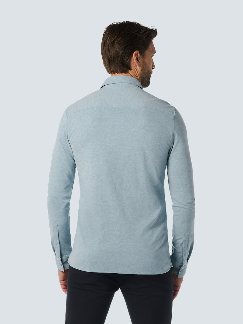 Stylish Jersey Melange Shirt with Stretch - Perfect for Any Occasion | Cloud