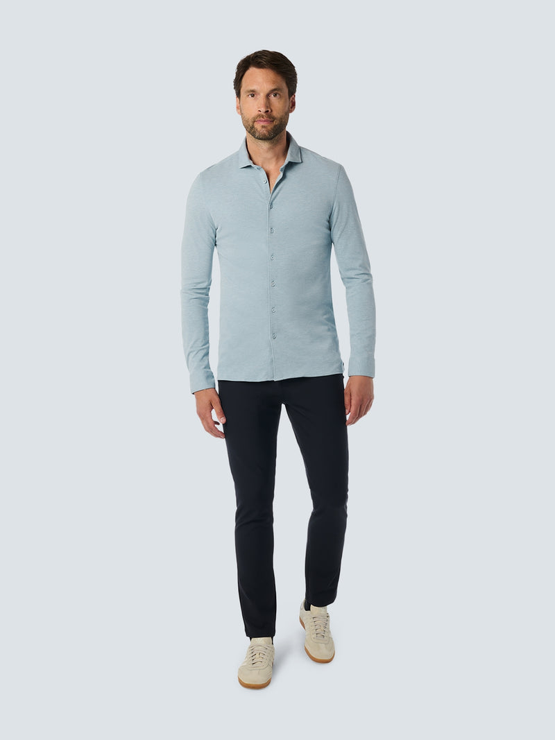 Stylish Jersey Melange Shirt with Stretch - Perfect for Any Occasion | Cloud