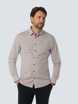 Shirt with Graphic Pattern - Stylish for Winter | White