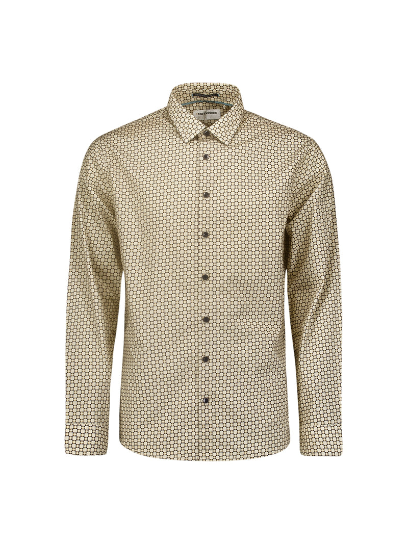 Shirt with Graphic Pattern - Stylish for Winter | Cement