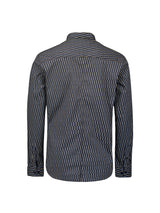 Stylish Winter Shirt with Dynamic All-Over Pattern | Black