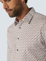 Shirt with Graphic Pattern - Stylish for Winter | Aubergine