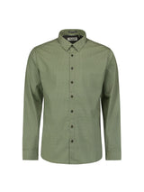 Shirt with All Over Print and Stretch: Stylish and Comfortable | Dark Green