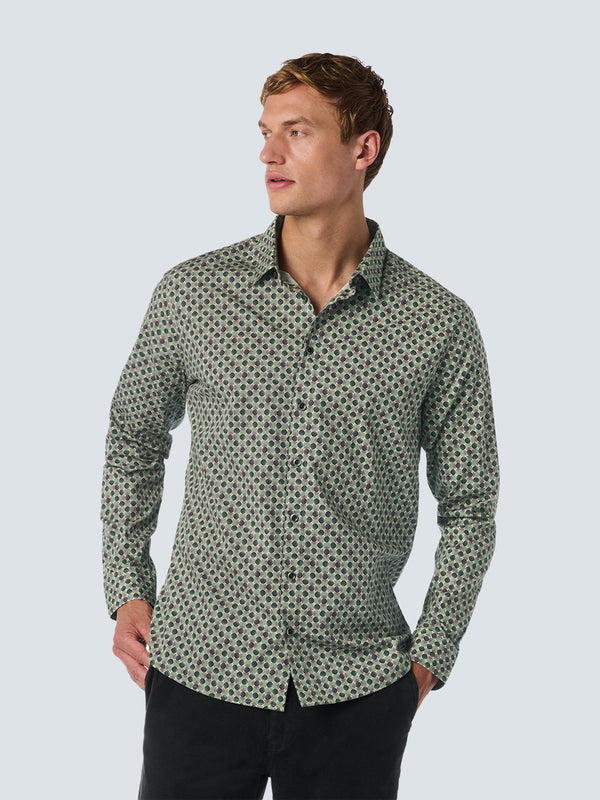 Allover Pattern Shirt - Stylish for Winter | Smoke