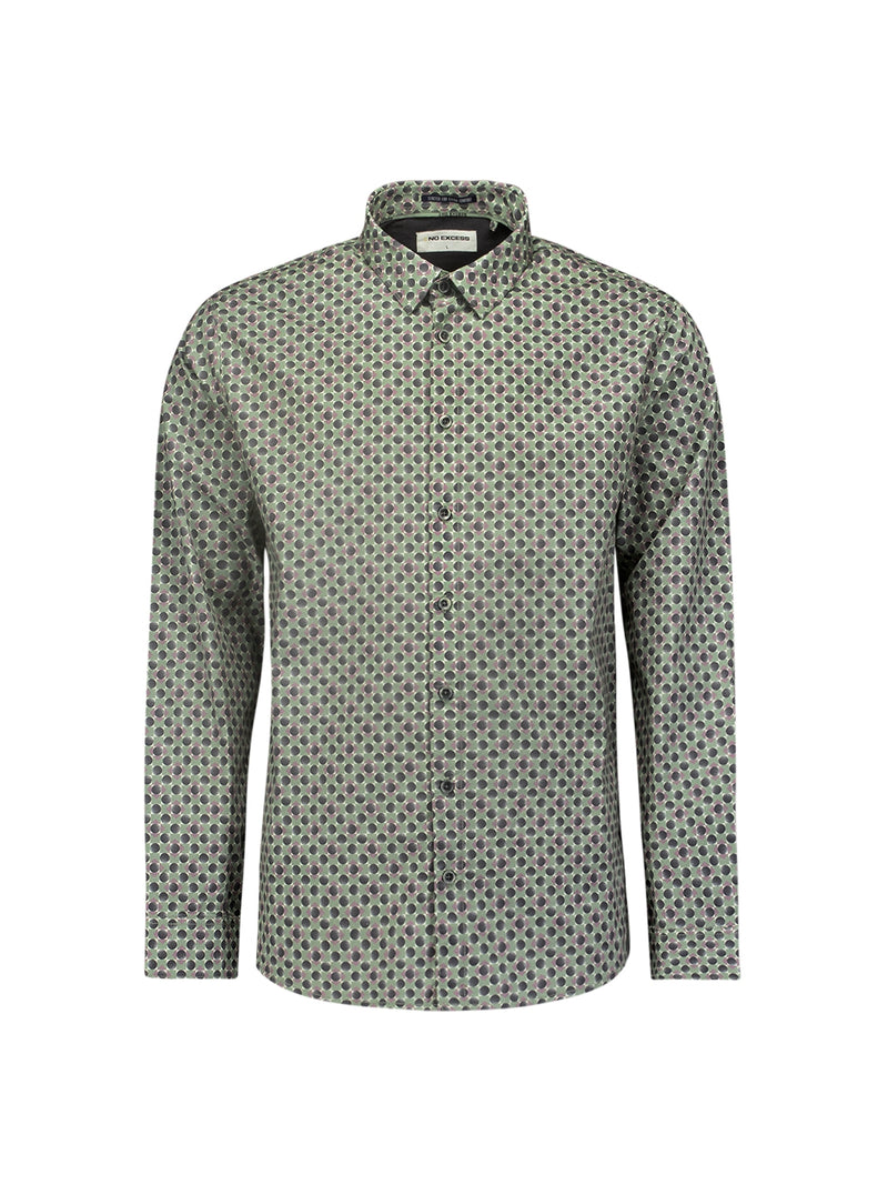 Allover Pattern Shirt - Stylish for Winter | Smoke