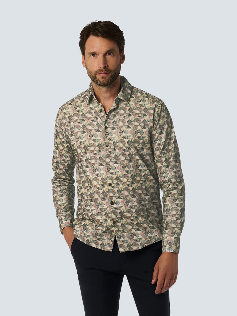 Check Print Corduroy Shirt: Stylish Casual Elegance | Smoke